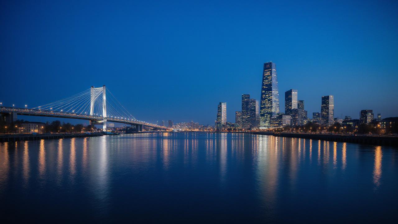 Rotterdam financial district skyline